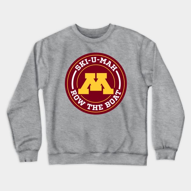 SKI-U-MAH - ROW THE BOAT Crewneck Sweatshirt by Josh Wuflestad